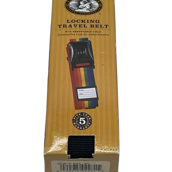 Lewis Clark Travel Belt Locking Black NEW - Picture 6 of 7